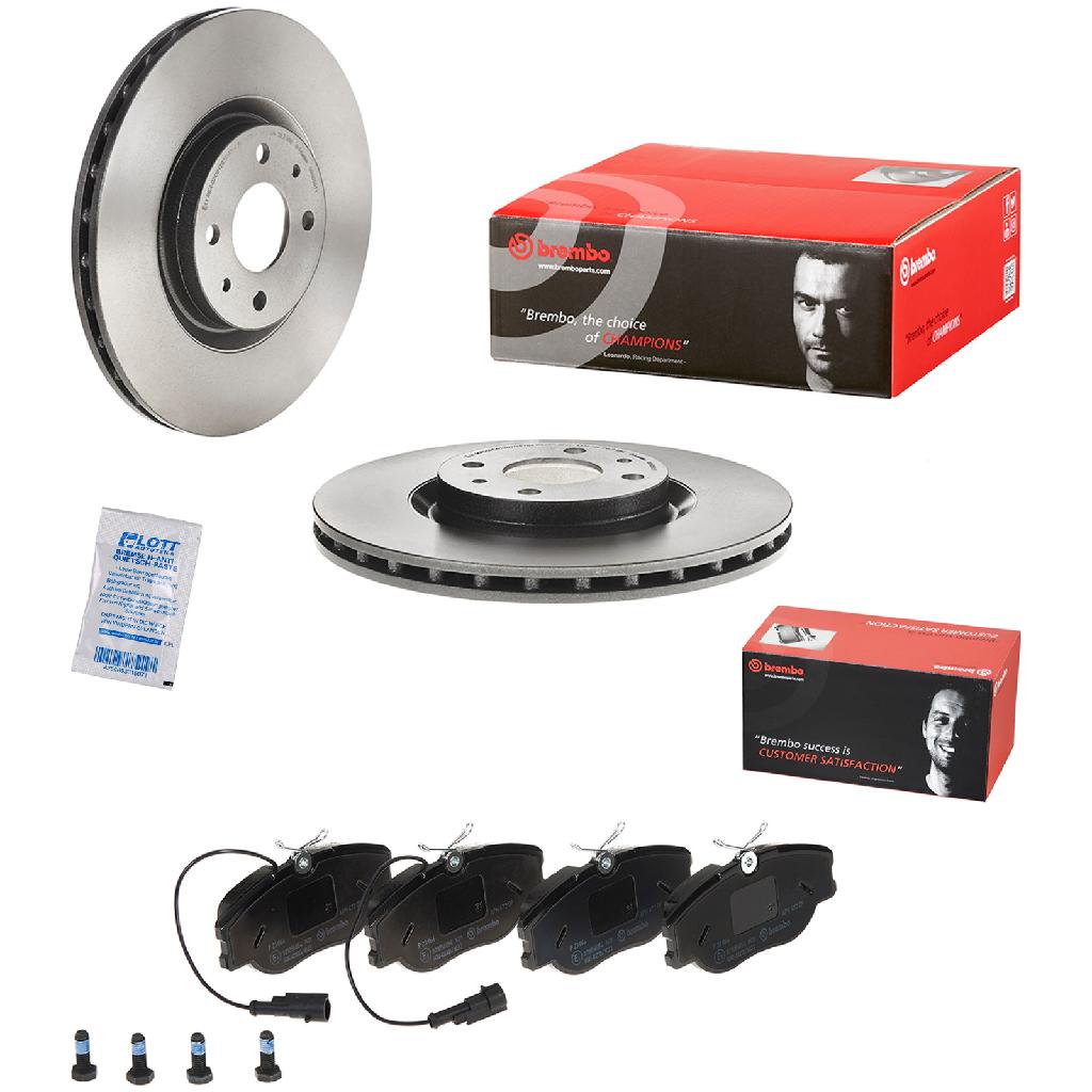BREMBO Bremsscheibe 09.5058.11 + Bremsbelagsatz, Scheibenbremse P 23 066