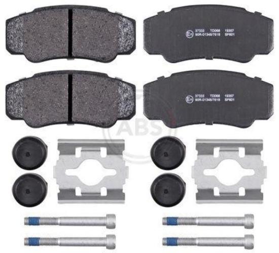 A.B.S. Bremsscheibe 17461 + Zubehörsatz, Feststellbremsbacken 0851Q + Bremsbelagsatz, Scheibenbremse 37333 + Bremsbackensatz, Feststellbremse 9167 Bild A.B.S. Bremsscheibe 17461 + Zubehörsatz, Feststellbremsbacken 0851Q + Bremsbelagsatz, Scheibenbremse 37333 + Bremsbackensatz, Feststellbremse 9167