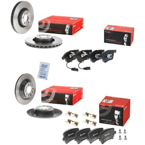 BREMBO Bremsbelagsatz, Scheibenbremse P 85 097 + Bremsscheibe 08.8843.21 + Bremsscheibe 09.C895.11 + Bremsbelagsatz, Scheibenbremse P 85 073 Bild BREMBO Bremsbelagsatz, Scheibenbremse P 85 097 + Bremsscheibe 08.8843.21 + Bremsscheibe 09.C895.11 + Bremsbelagsatz, Scheibenbremse P 85 073