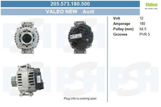 Generator 12 V BV PSH 205.573.180.500 Bild Generator 12 V BV PSH 205.573.180.500