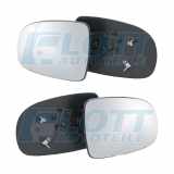 JOHNS Spiegelglas, Außenspiegel 55 56 38-80 + Spiegelglas, Außenspiegel 55 56 37-80