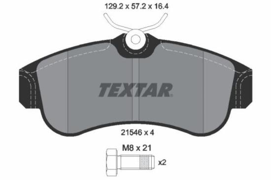 TEXTAR Bremsbelagsatz, Scheibenbremse 2154601 + Bremsscheibe 92056300 Bild TEXTAR Bremsbelagsatz, Scheibenbremse 2154601 + Bremsscheibe 92056300