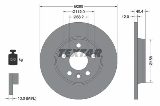 TEXTAR Bremsscheibe 92083903 + Bremsscheibe 92083805 + Bremsbelagsatz, Scheibenbremse 2317602 + Bremsbelagsatz, Scheibenbremse 2322416 Bild TEXTAR Bremsscheibe 92083903 + Bremsscheibe 92083805 + Bremsbelagsatz, Scheibenbremse 2317602 + Bremsbelagsatz, Scheibenbremse 2322416