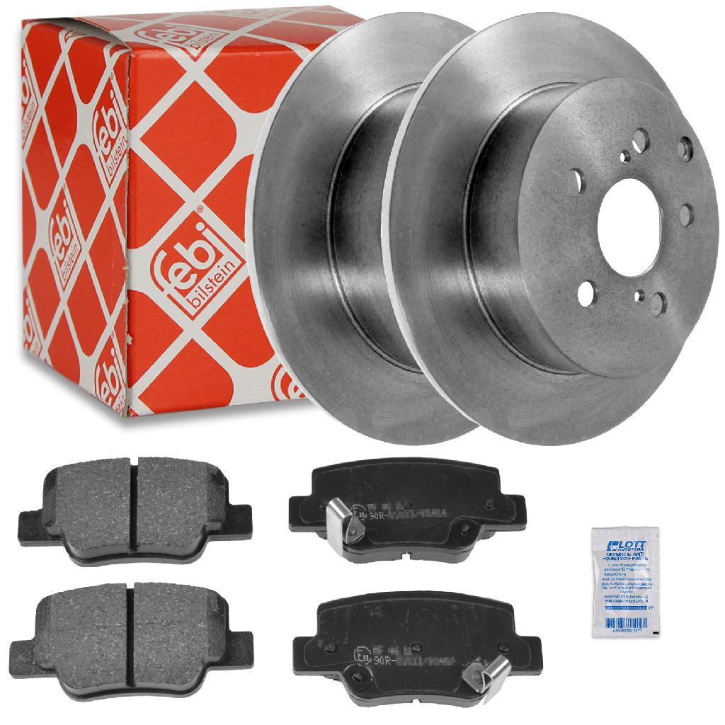 FEBI BILSTEIN Bremsscheibe 108572 + Bremsbelagsatz, Scheibenbremse 175211