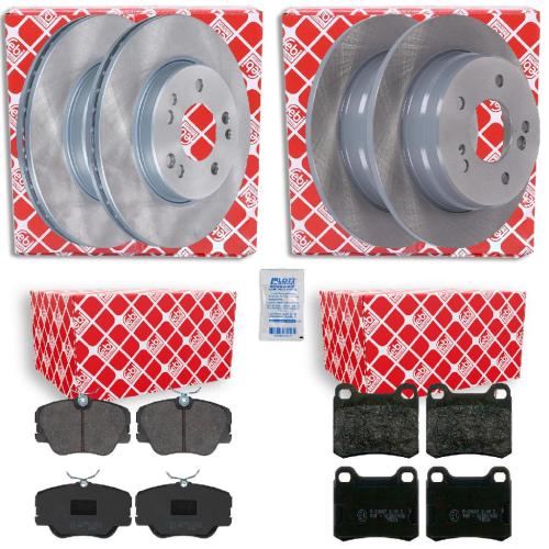 FEBI BILSTEIN Bremsbelagsatz, Scheibenbremse 16154 + Bremsbelagsatz, Scheibenbremse 16193 + Bremsscheibe 08138 + Bremsscheibe 05230 Bild FEBI BILSTEIN Bremsbelagsatz, Scheibenbremse 16154 + Bremsbelagsatz, Scheibenbremse 16193 + Bremsscheibe 08138 + Bremsscheibe 05230