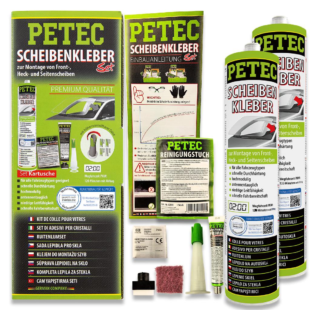 PETEC Scheibenklebstoff 83333 + Scheibenklebstoff 83310
