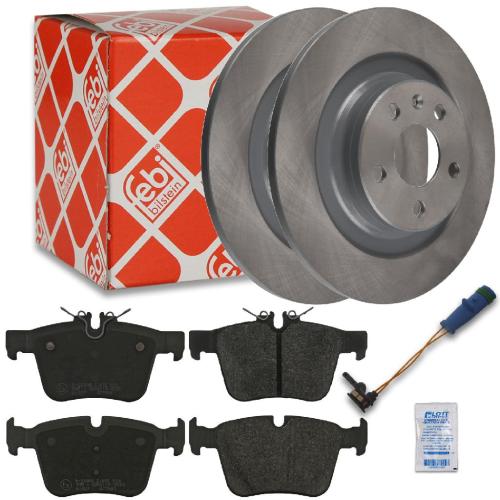 FEBI BILSTEIN Bremsbelagsatz, Scheibenbremse 16989 + Bremsscheibe 107726 + Warnkontakt, Bremsbelagverschleiß 39246 Bild FEBI BILSTEIN Bremsbelagsatz, Scheibenbremse 16989 + Bremsscheibe 107726 + Warnkontakt, Bremsbelagverschleiß 39246