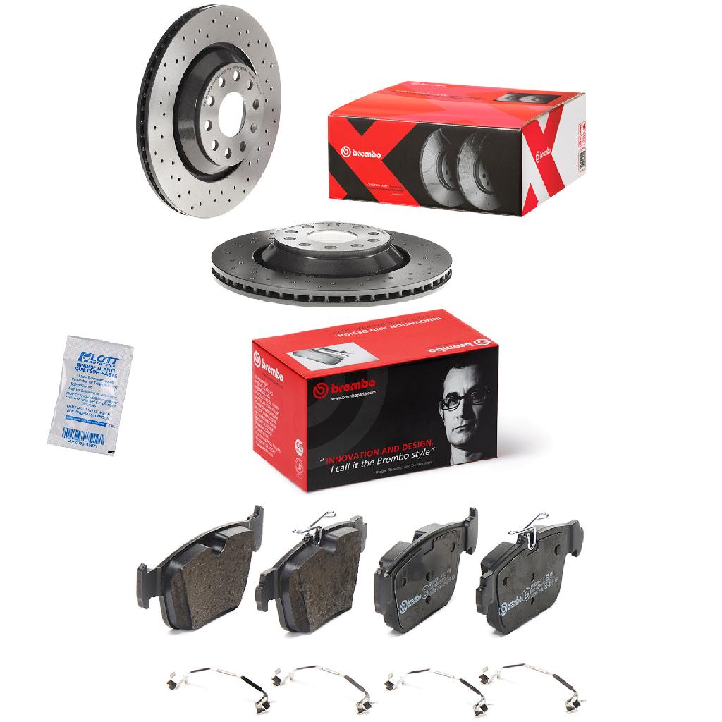 BREMBO Bremsscheibe 09.A200.1X + Bremsbelagsatz, Scheibenbremse P 85 184