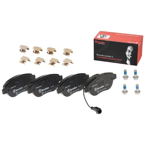 BREMBO Bremsscheibe 09.5843.11 + Bremsbelagsatz, Scheibenbremse P 23 087 Bild BREMBO Bremsscheibe 09.5843.11 + Bremsbelagsatz, Scheibenbremse P 23 087