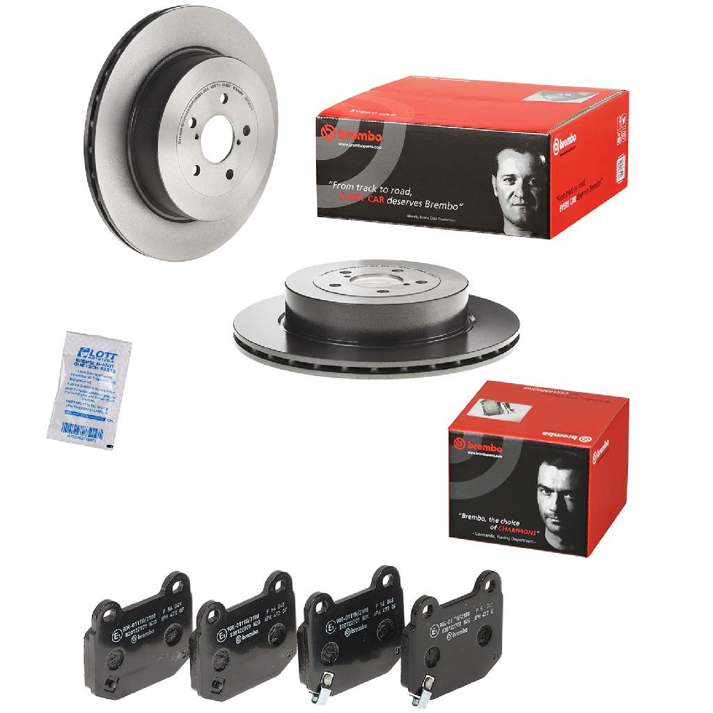 BREMBO Bremsbelagsatz, Scheibenbremse P 56 048 + Bremsscheibe 09.7813.11