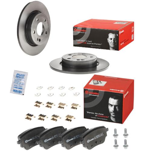 BREMBO Bremsbelagsatz, Scheibenbremse P 50 151 + Bremsscheibe 08.D758.11 Bild BREMBO Bremsbelagsatz, Scheibenbremse P 50 151 + Bremsscheibe 08.D758.11