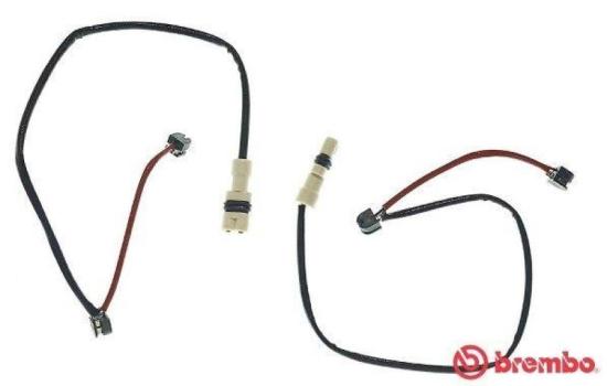 BREMBO Bremsbelagsatz, Scheibenbremse P 65 005 + Bremsscheibe 09.8421.11 + Bremsscheibe 09.8420.11 + Warnkontakt, Bremsbelagverschleiß A 00 328 Bild BREMBO Bremsbelagsatz, Scheibenbremse P 65 005 + Bremsscheibe 09.8421.11 + Bremsscheibe 09.8420.11 + Warnkontakt, Bremsbelagverschleiß A 00 328