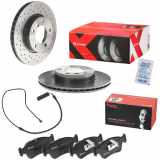 BREMBO Bremsbelagsatz, Scheibenbremse P 06 024 + Bremsscheibe 09.5390.3X + Warnkontakt, Bremsbelagverschleiß A 00 217