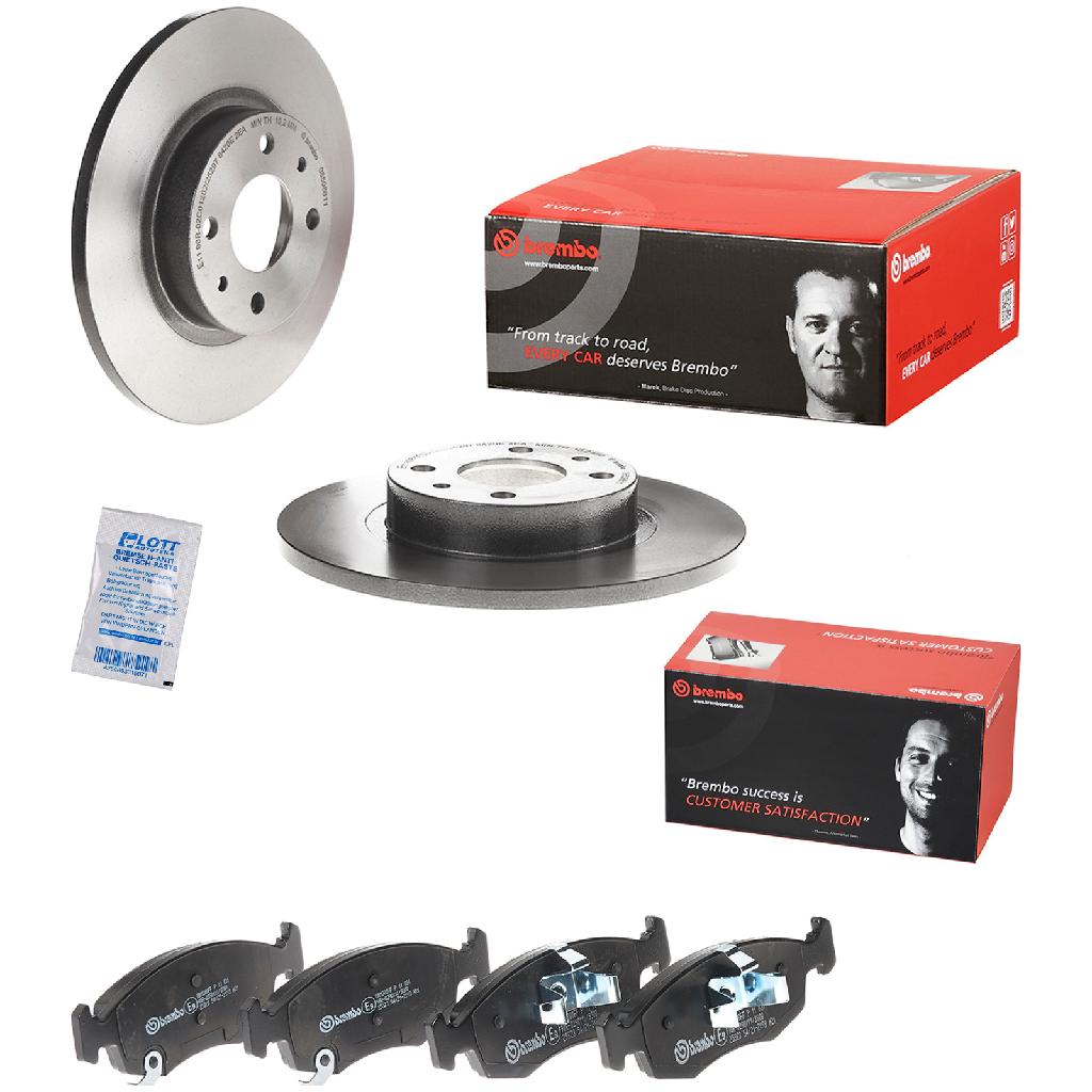 BREMBO Bremsbelagsatz, Scheibenbremse P 11 031 + Bremsscheibe 08.5086.11