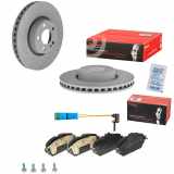 BREMBO Bremsbelagsatz, Scheibenbremse P 50 118 + Warnkontakt, Bremsbelagverschleiß A 00 353 + Bremsscheibe 09.D527.23
