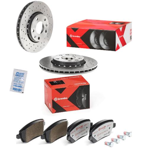 BREMBO Bremsscheibe 09.A727.1X + Bremsbelagsatz, Scheibenbremse P 68 033X Bild BREMBO Bremsscheibe 09.A727.1X + Bremsbelagsatz, Scheibenbremse P 68 033X