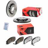 BREMBO Bremsscheibe 09.A738.1X + Bremsbelagsatz, Scheibenbremse P 54 017X