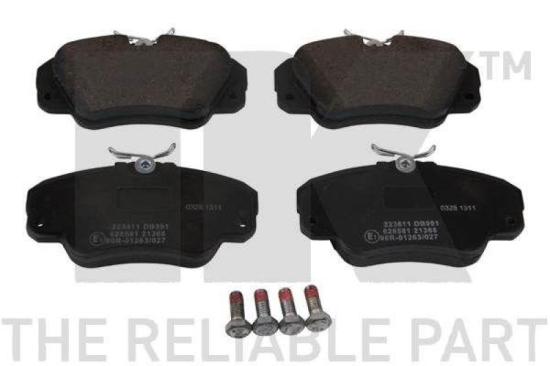 NK Bremsbelagsatz, Scheibenbremse 223611 + Bremsscheibe 203622 Bild NK Bremsbelagsatz, Scheibenbremse 223611 + Bremsscheibe 203622