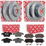 FEBI BILSTEIN Bremsbelagsatz, Scheibenbremse 16625 + Bremsscheibe 175205 + Bremsbelagsatz, Scheibenbremse 16613 + Bremsscheibe 30721