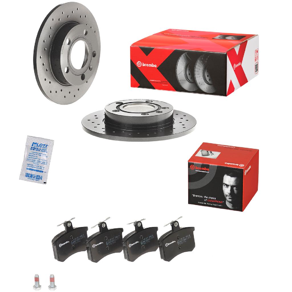 BREMBO Bremsscheibe 08.9136.1X + Bremsbelagsatz, Scheibenbremse P 85 013