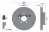 TEXTAR Bremsbelagsatz, Scheibenbremse 2016402 + Bremsscheibe 92055400 Bild TEXTAR Bremsbelagsatz, Scheibenbremse 2016402 + Bremsscheibe 92055400
