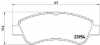 BREMBO Bremsbelagsatz, Scheibenbremse P 61 066 + Bremsscheibe 09.8695.11 Bild BREMBO Bremsbelagsatz, Scheibenbremse P 61 066 + Bremsscheibe 09.8695.11