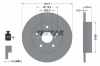TEXTAR Bremsbelagsatz, Scheibenbremse 2615301 + Bremsscheibe 92321103 Bild TEXTAR Bremsbelagsatz, Scheibenbremse 2615301 + Bremsscheibe 92321103