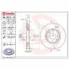 BREMBO Bremsbelagsatz, Scheibenbremse P 61 083 + Bremsscheibe 09.9619.11 Bild BREMBO Bremsbelagsatz, Scheibenbremse P 61 083 + Bremsscheibe 09.9619.11