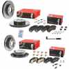 BREMBO Warnkontakt, Bremsbelagverschleiß A 00 287 + Bremsscheibe 08.9509.11 + Bremsscheibe 09.9508.11 + Bremsbelagsatz, Scheibenbremse P 50 084 + Bremsbelagsatz, Scheibenbremse P 50 059