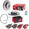 BREMBO Warnkontakt, Bremsbelagverschleiß A 00 441 + Bremsscheibe 09.B337.2X + Bremsbelagsatz, Scheibenbremse P 06 055X
