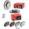 BREMBO Bremsscheibe 09.5674.2X + Bremsbelagsatz, Scheibenbremse P 78 010X