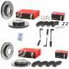BREMBO Bremsbelagsatz, Scheibenbremse P 50 155 + Warnkontakt, Bremsbelagverschleiß A 00 287 + Bremsscheibe 09.9508.11 + Warnkontakt, Bremsbelagverschleiß A 00 291 + Bremsscheibe 08.D046.11 + Bremsbelagsatz, Scheibenbremse P 50 059
