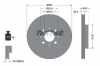TEXTAR Bremsbelagsatz, Scheibenbremse 2192701 + Bremsscheibe 92068503 Bild TEXTAR Bremsbelagsatz, Scheibenbremse 2192701 + Bremsscheibe 92068503