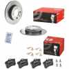 BREMBO Bremsbelagsatz, Scheibenbremse P 85 020 + Bremsscheibe 08.7165.21