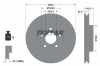 TEXTAR Bremsbelagsatz, Scheibenbremse 2055601 + Bremsscheibe 92303405 Bild TEXTAR Bremsbelagsatz, Scheibenbremse 2055601 + Bremsscheibe 92303405