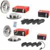 BREMBO Bremsscheibe 09.B633.10 + Bremsbelagsatz, Scheibenbremse P 68 062 + Bremsscheibe 08.B829.10 + Bremsbelagsatz, Scheibenbremse P 68 063