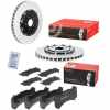 BREMBO Bremsscheibe 09.A187.13 + Bremsbelagsatz, Scheibenbremse P 37 018