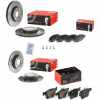 BREMBO Bremsbelagsatz, Scheibenbremse P 85 147 + Bremsscheibe 09.9772.11 + Bremsbelagsatz, Scheibenbremse P 85 125 + Bremsscheibe 08.B413.11