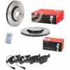 BREMBO Bremsbelagsatz, Scheibenbremse P 23 077 + Bremsscheibe 09.5058.11