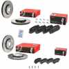 BREMBO Bremsbelagsatz, Scheibenbremse P 85 165 + Bremsscheibe 09.B969.11 + Bremsbelagsatz, Scheibenbremse P 85 154 + Bremsscheibe 09.D423.11