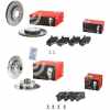 BREMBO Bremsscheibe 09.5166.11 + Bremsbelagsatz, Scheibenbremse P 85 032 + Bremsscheibe 08.5005.14 + Bremsbelagsatz, Scheibenbremse P 85 017