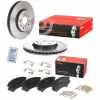 BREMBO Bremsbelagsatz, Scheibenbremse P 59 055 + Bremsscheibe 09.A971.11