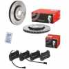 BREMBO Bremsbelagsatz, Scheibenbremse P 23 074 + Bremsscheibe 09.6843.21