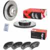 BREMBO Bremsbelagsatz, Scheibenbremse P 78 013 + Bremsscheibe 09.A870.1X