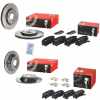BREMBO Bremsbelagsatz, Scheibenbremse P 30 067 + Bremsbelagsatz, Scheibenbremse P 77 001 + Bremsscheibe 09.D414.11 + Bremsscheibe 08.D567.11