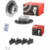 BREMBO Bremsbelagsatz, Scheibenbremse P 85 013 + Bremsscheibe 08.5743.11