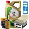 Castrol Motoröl + Ölfilter + Luftfilter + Innenraumfilter + Ablassschraube Bild Castrol Motoröl + Ölfilter + Luftfilter + Innenraumfilter + Ablassschraube
