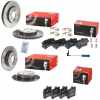 BREMBO Bremsscheibe 09.8411.11 + Bremsbelagsatz, Scheibenbremse P 50 072 + Bremsbelagsatz, Scheibenbremse P 50 045 + Bremsscheibe 08.5178.31 + Warnkontakt, Bremsbelagverschleiß A 00 377