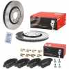 BREMBO Bremsbelagsatz, Scheibenbremse P 61 103 + Bremsscheibe 09.9619.11