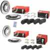 BREMBO Bremsbelagsatz, Scheibenbremse P 30 067 + Bremsscheibe 09.A532.11 + Bremsbelagsatz, Scheibenbremse P 30 056 + Bremsscheibe 08.C250.21